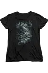 Gildan Superman Break Free Short Sleeve Womens Tee / T-shirt In Black