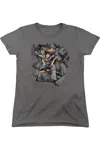 Gildan Superman Break On Through Short Sleeve Womens Tee / T-shirt In Pink