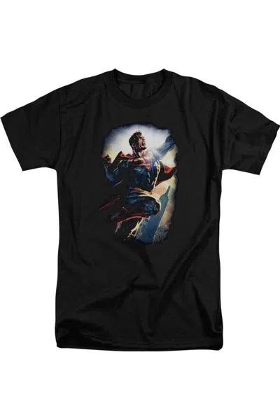 Gildan Superman Ck Superstar Short Sleeve Adult Tall Tee / T-shirt In Black