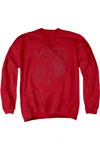 Gildan Superman Code Red Adult Crewneck Sweatshirt In Red