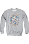 Gildan Superman Coming Through Adult Crewneck Sweatshirt In Multi