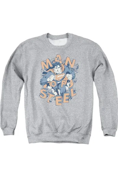 Gildan Superman Coming Through Adult Crewneck Sweatshirt In Multi