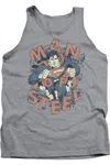 Gildan Superman Coming Through Adult Tank Top In Multi