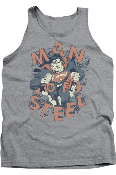 Gildan Superman Coming Through Adult Tank Top In Multi