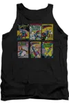 Gildan Superman Covers Adult Tank Top In Black