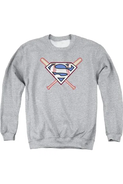 Gildan Superman Crossed Bats Adult Crewneck Sweatshirt In Multi