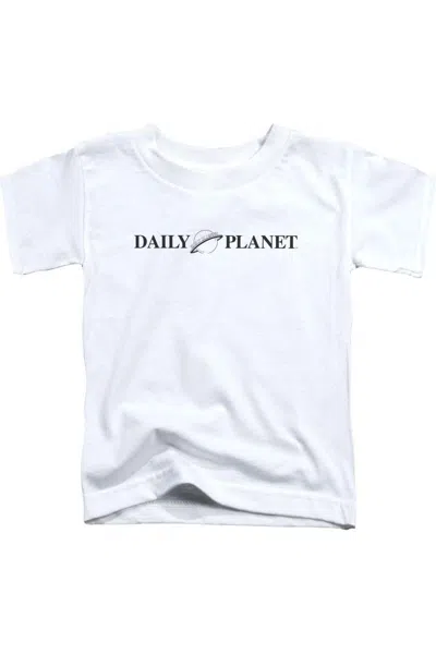 Gildan Kids' Superman Daily Planet Logo Short Sleeve Toddler Tee / T-shirt In White