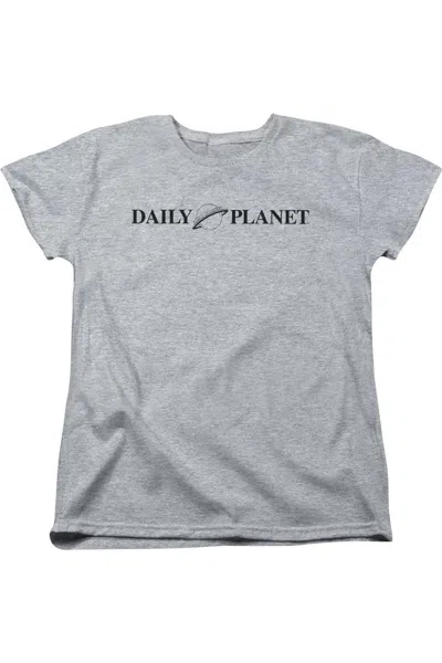 Gildan Superman Daily Planet Logo Short Sleeve Womens Tee / T-shirt In Multi