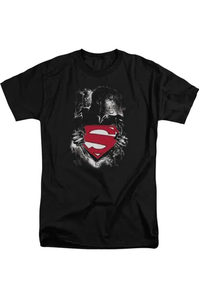 Gildan Superman Darkest Hour Short Sleeve Adult Tall Tee / T-shirt In Black
