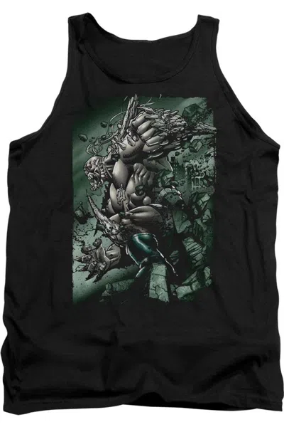 Gildan Superman Doomsday Destruction Adult Tank Top In Black