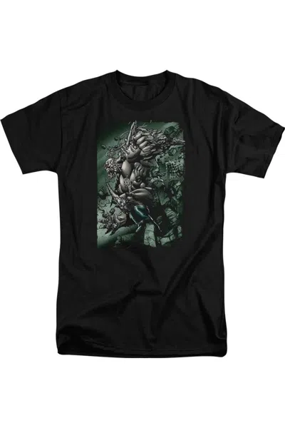 Gildan Superman Doomsday Destruction Short Sleeve Adult Tall Tee / T-shirt In Black