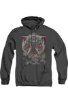 Gildan Superman Doomsday Dust Adult Heather Hoodie / Hooded Sweatshirt In Black