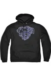 Gildan Superman Electric Supes Shield Adult Pull Over Hoodie / Hooded Sweatshirt In Black