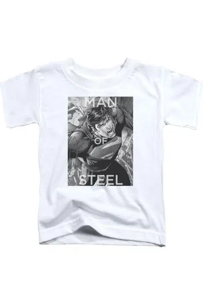 Gildan Kids' Superman Flight Of Steel Short Sleeve Juvenile Tee / T-shirt In Multi