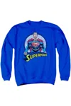 Gildan Superman Flying High Again Adult Crewneck Sweatshirt In Blue