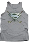 Gildan Superman Fore! Adult Tank Top In Multi