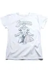 Gildan Superman Get Some Short Sleeve Womens Tee / T-shirt In White