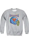Gildan Superman Helmet Adult Crewneck Sweatshirt In Multi