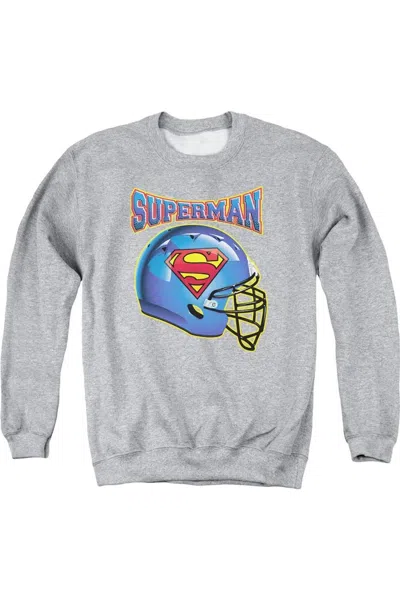 Gildan Superman Helmet Adult Crewneck Sweatshirt In Multi