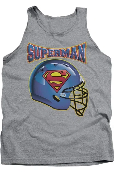 Gildan Superman Helmet Adult Tank Top In Multi