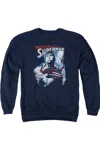 Gildan Superman Honor And Protect Adult Crewneck Sweatshirt In Blue