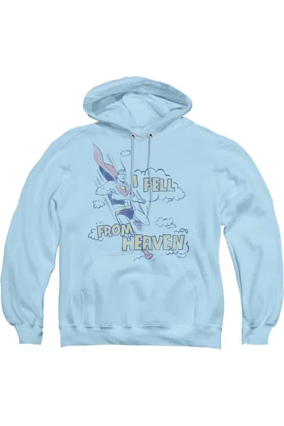Gildan Superman I Fell Adult Pull Over Hoodie / Hooded Sweatshirt In Blue