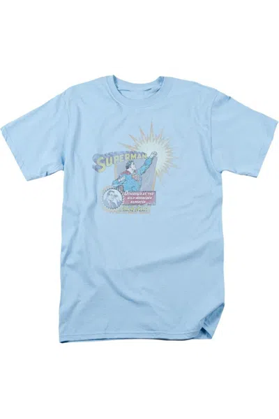 Gildan Superman Ingenious Disguise Short Sleeve Adult Tee / T-shirt In Blue