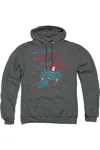 Gildan Superman It Tickles Adult Pull Over Hoodie / Hooded Sweatshirt In Pink