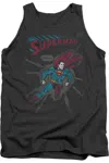 Gildan Superman It Tickles Adult Tank Top In Pink