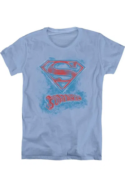 Gildan Superman It´s Sketchy Short Sleeve Womens T-shirt In Blue