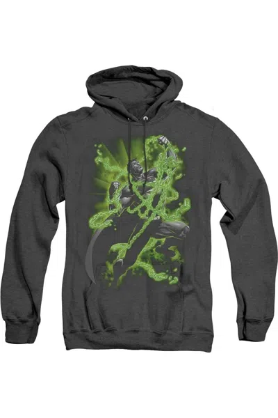 Gildan Superman Kryptonite Chains Adult Heather Hoodie / Hooded Sweatshirt In Black