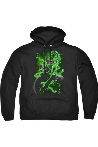 Gildan Superman Kryptonite Chains Adult Pull Over Hoodie / Hooded Sweatshirt In Black