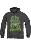 Gildan Superman Kryptonite Powered Adult Heather Hoodie / Hooded Sweatshirt In Black