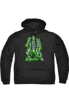 Gildan Superman Kryptonite Powered Adult Pull Over Hoodie / Hooded Sweatshirt In Black