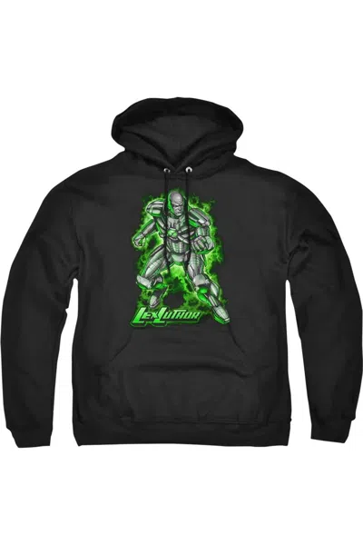 Gildan Superman Kryptonite Powered Adult Pull Over Hoodie / Hooded Sweatshirt In Black