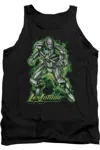 Gildan Superman Kryptonite Powered Adult Tank Top In Black