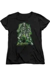 Gildan Superman Kryptonite Powered Short Sleeve Womens Tee / T-shirt In Black