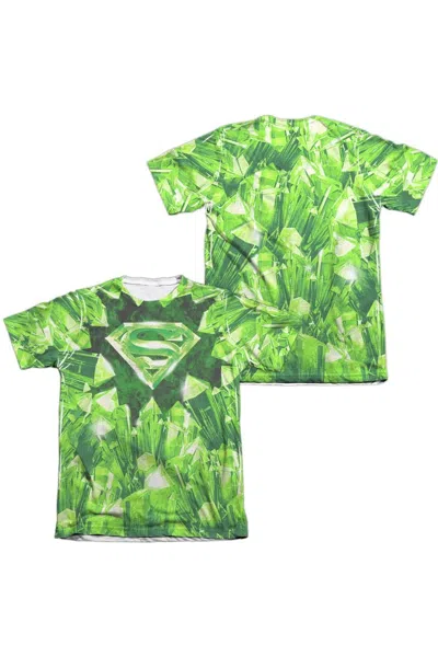 Gildan Superman Kryptonite Shield (front/back Print) Adult Poly/cotton Short Sleeve Tee / T-shirt In Multi