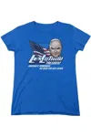 Gildan Superman Lex For President Short Sleeve Womens Tee / T-shirt In Blue