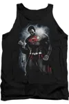 Gildan Superman Light Of The Sun Adult Tank Top In Black
