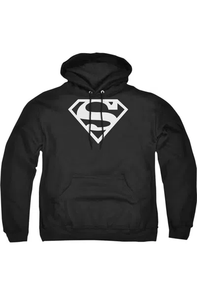 Gildan Superman Logo Adult Pull Over Hoodie / Hooded Sweatshirt In Black