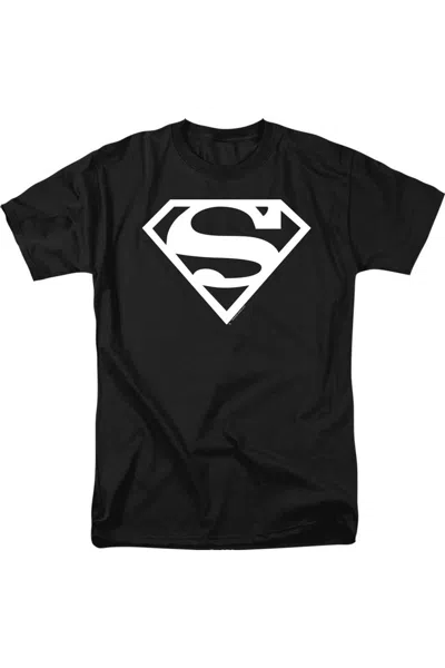 Gildan Superman Logo Short Sleeve Adult Tee / T-shirt In Black