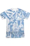 Gildan Superman Man Of Steel Collage Short Sleeve Adult 100% Poly Crew Tee / T-shirt In White