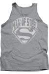 Gildan Superman Man Of Steel Shield Adult Tank Top In Multi