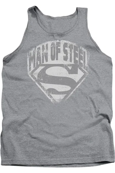 Gildan Superman Man Of Steel Shield Adult Tank Top In Multi