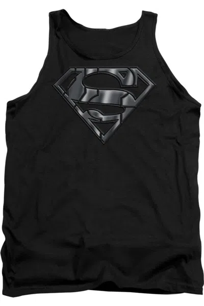 Gildan Superman Mech Shield Adult Tank Top In Black