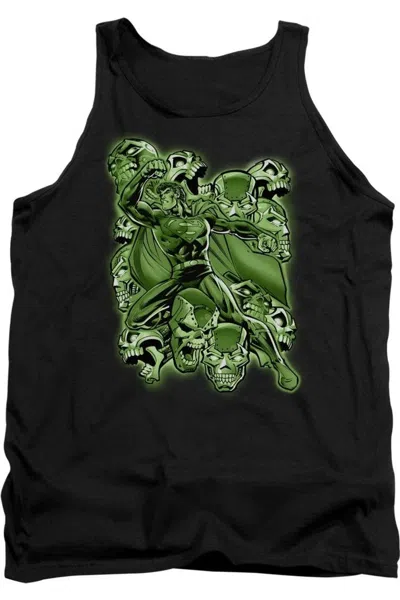 Gildan Superman Metallo Mayhem Adult Tank Top In Black