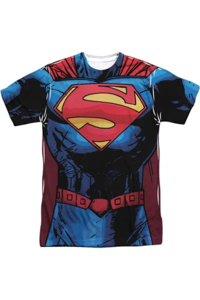 Gildan Superman New 52 Superman Short Sleeve Adult Poly Crew Tee / T-shirt In Multi