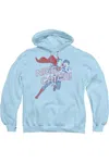 Gildan Superman Nice Catch Adult Pull Over Hoodie / Hooded Sweatshirt In Blue