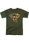 Gildan Superman Not Afraid Short Sleeve Adult Tee / T-shirt In Green